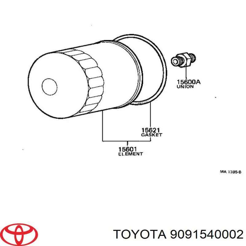 9091540002 Toyota фільтр масляний