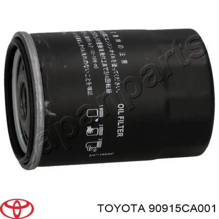 Масляний фільтр двигуна Toyota 90915CA001 ціна, від 3.43 USD