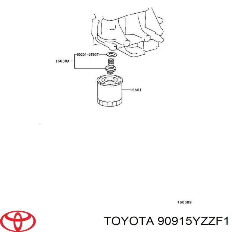 Масляний фільтр 90915YZZF1 Toyota