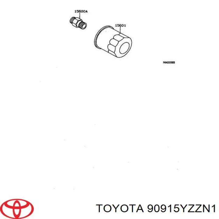 90915YZZN1 Toyota фільтр масляний