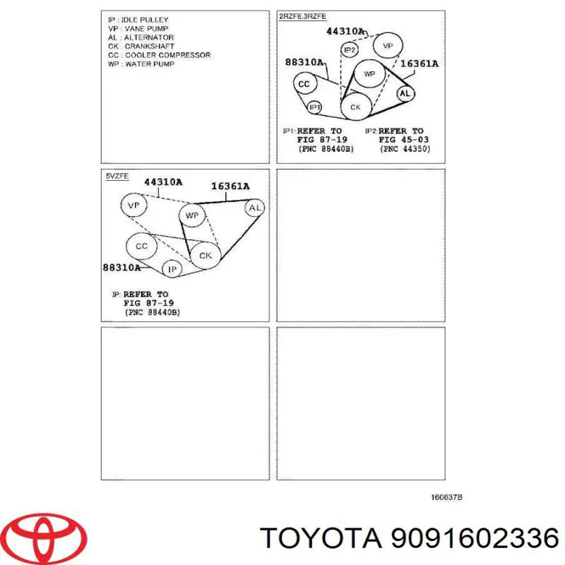 9091602336 Toyota ремінь приводний, агрегатів