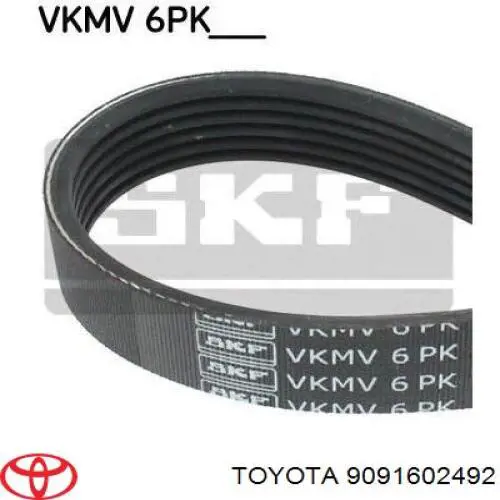 Клиновий ремінь Toyota 9091602492 ціна, від 15.43 USD