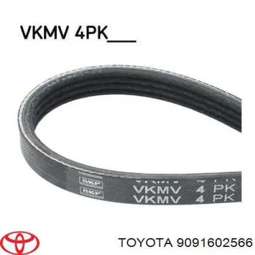 Клиновий ремінь Toyota 9091602566 ціна, від 10.58 USD