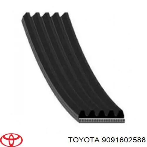 Клиновий ремінь Toyota 9091602588 ціна, від 53.12 USD