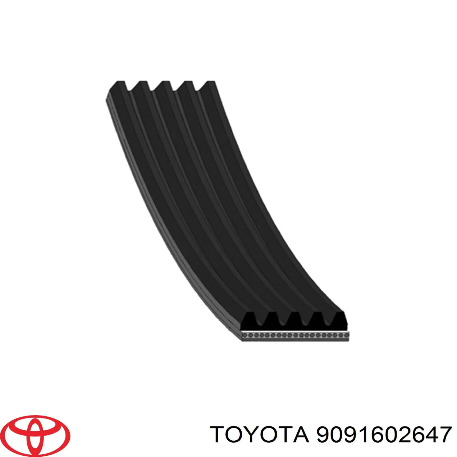 Клиновий ремінь Toyota 9091602647 ціна, від 10.24 USD