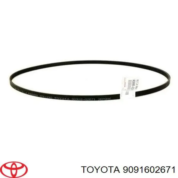 Ремінь приводний, агрегатів 9091602671 Toyota