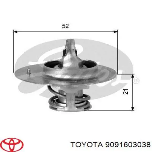 9091603038 Toyota термостат