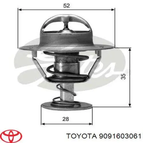 9091603061 Toyota термостат