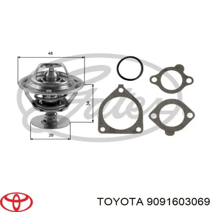 9091603069 Toyota термостат