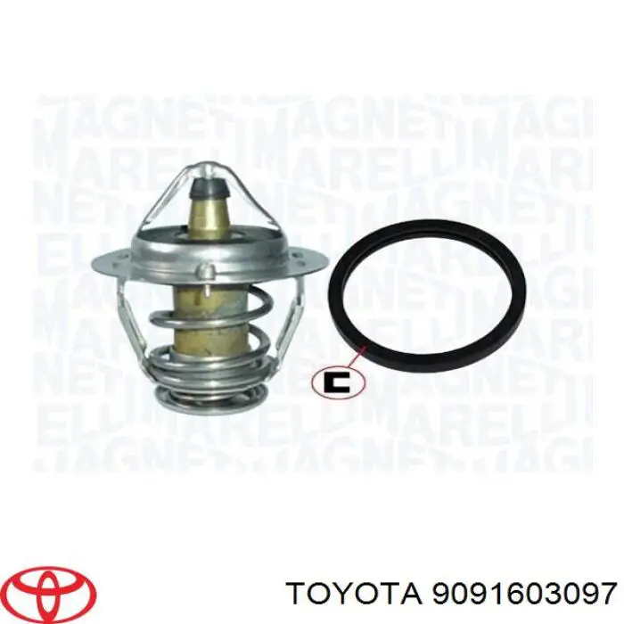 Купити 9091603097 Toyota Термостат в корпусі
