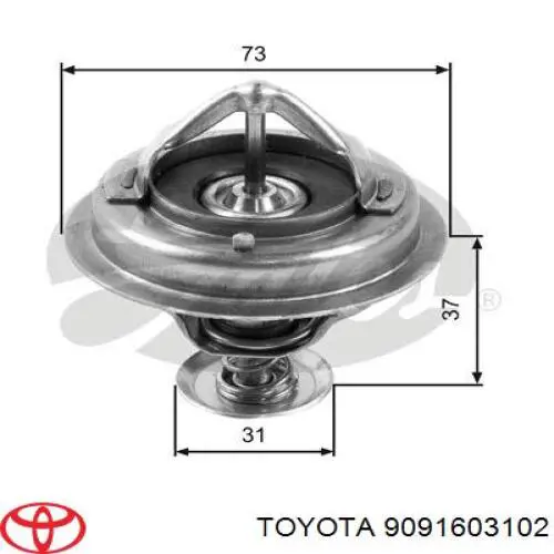 9091603019 Toyota термостат