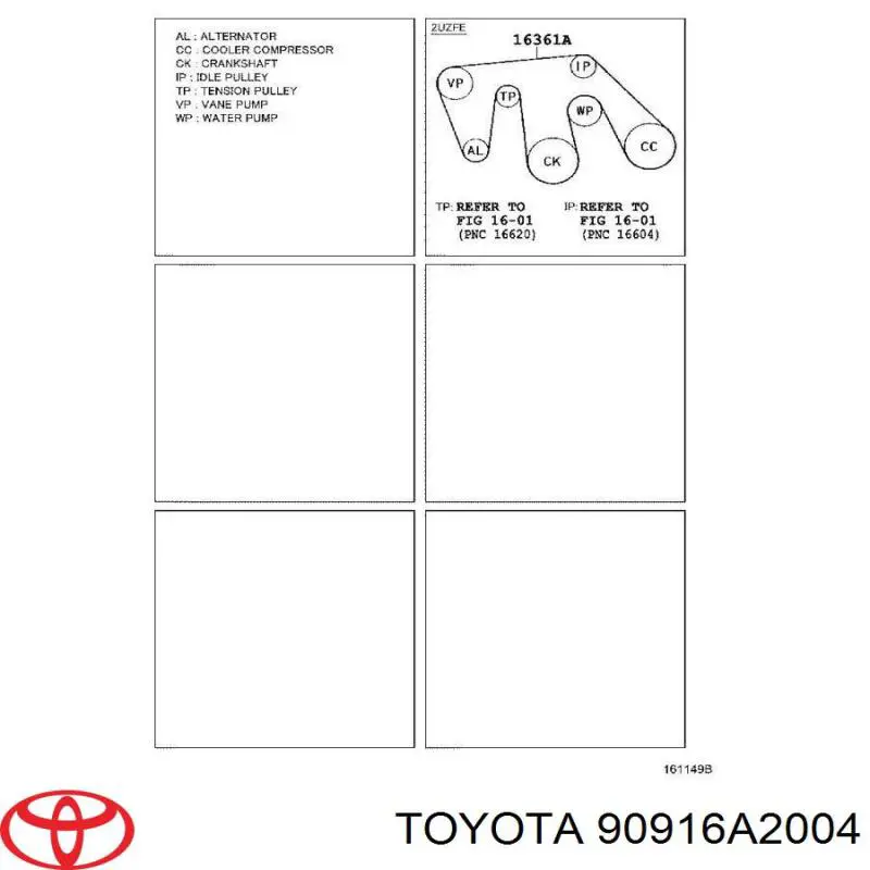 Ремінь кондиціонера Toyota 9008091173