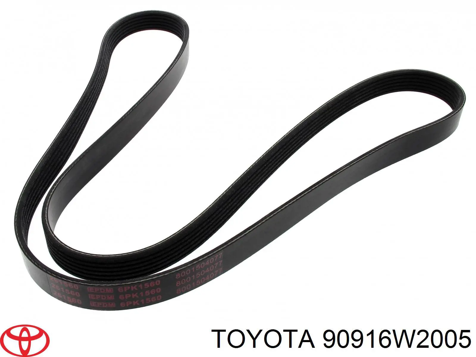 90916W2005 Toyota Поліклиновий ремінь