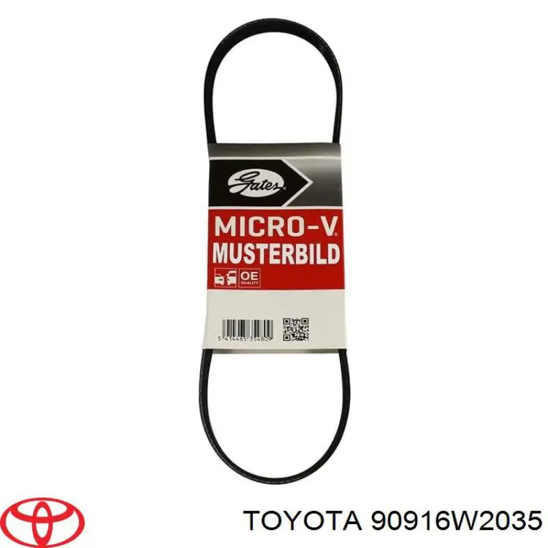 Клиновий ремінь Toyota 90916W2035 ціна, від 17.78 USD