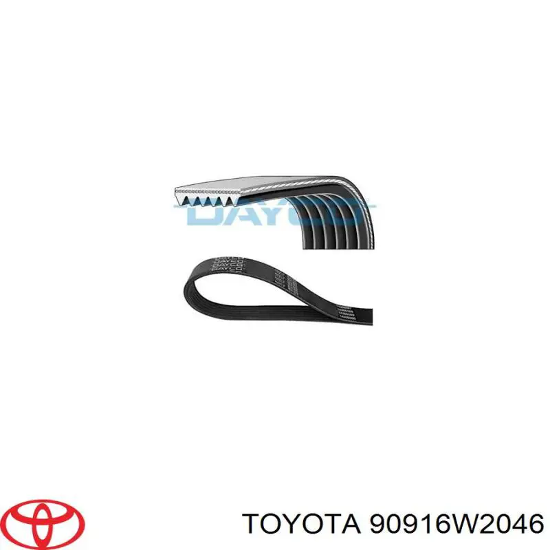 90916W2046 Toyota Поліклиновий ремінь
