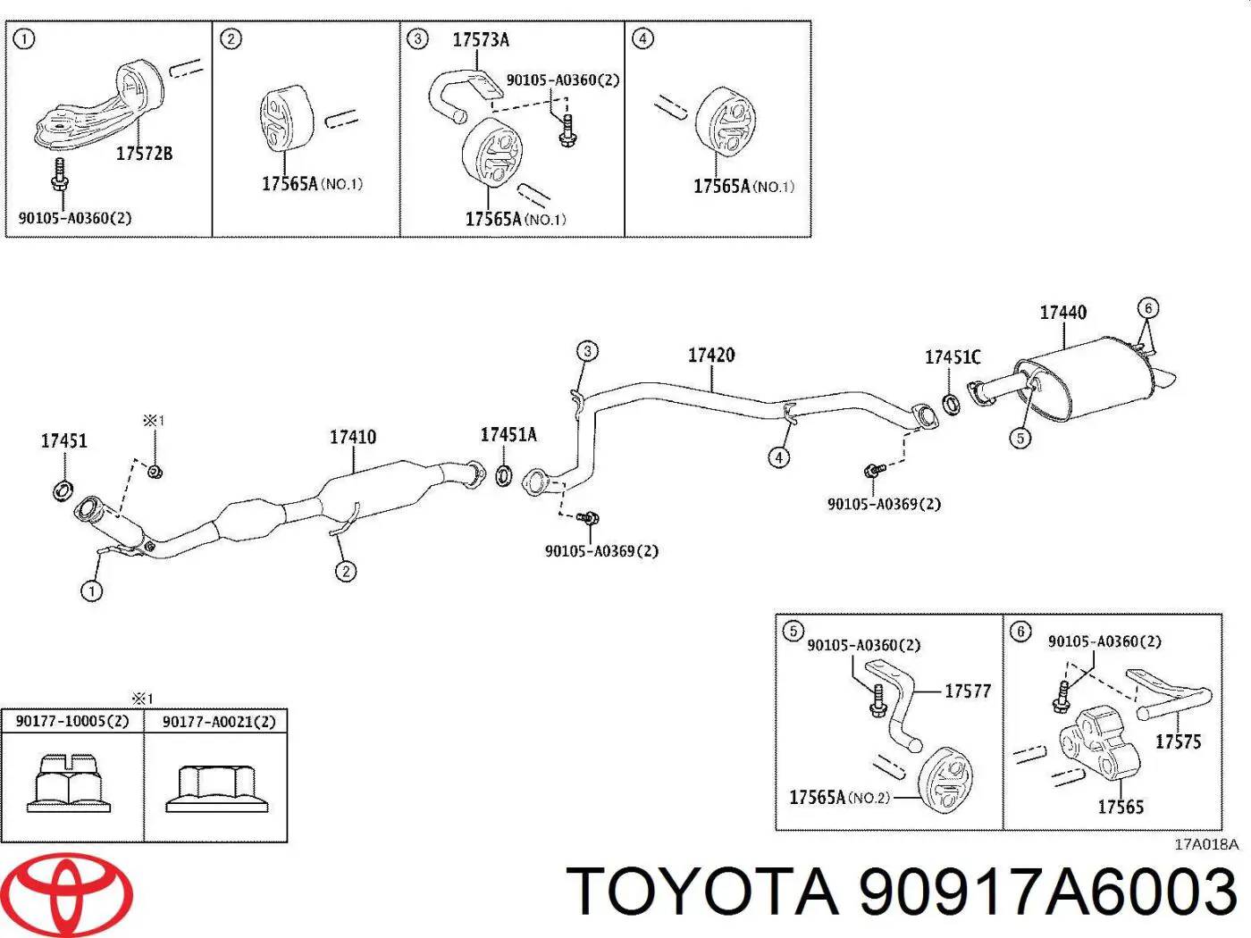  90917A6003 Toyota