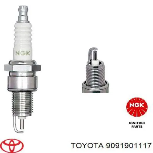 Свічки автомобільні Toyota 9091901117 ціна, від 3.93 USD