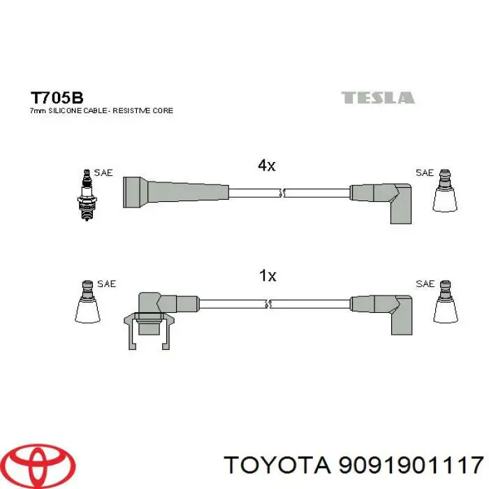 Купити 9091901117 Toyota Свічка запалювання