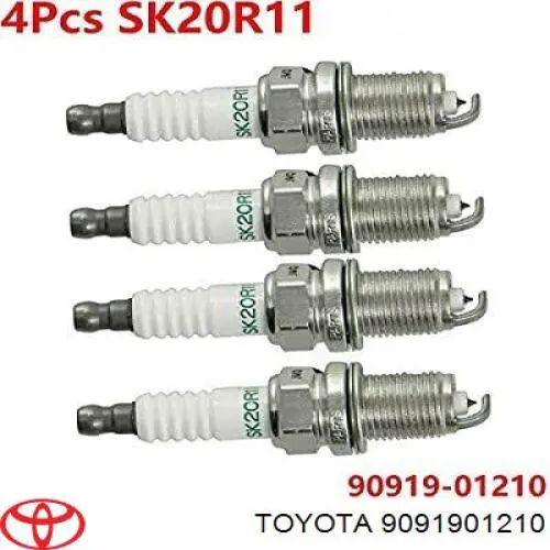 Свічки запалювання 9091901210 Toyota