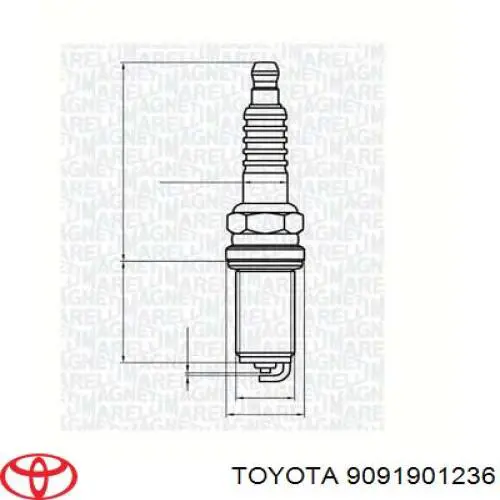 9091901236 Toyota Свіча запалювання