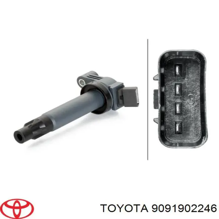 Котушка запалювання Toyota 9091902246 ціна, від 25.34 USD