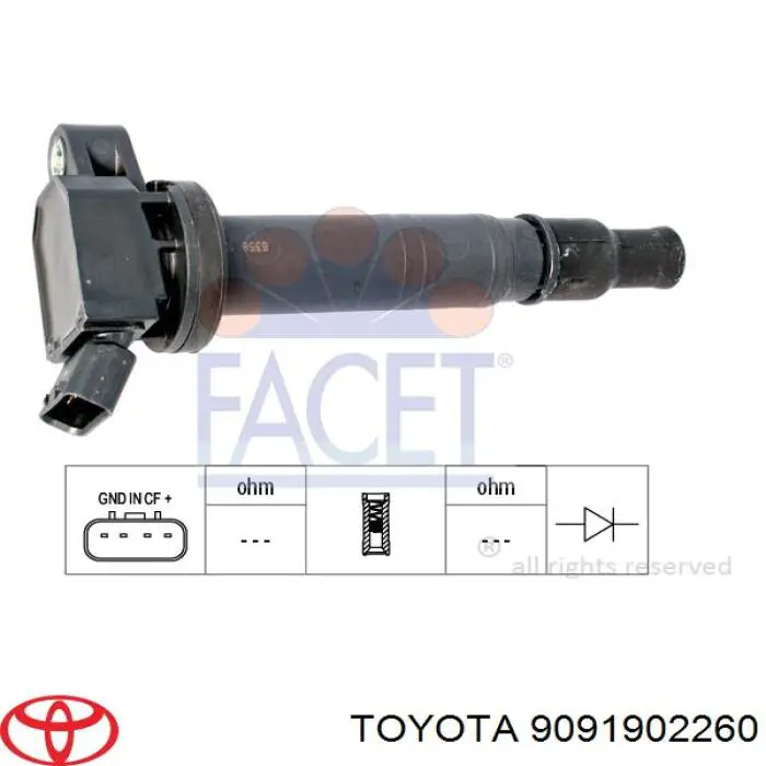 Купити 9091902260 Toyota Котушка запалювання