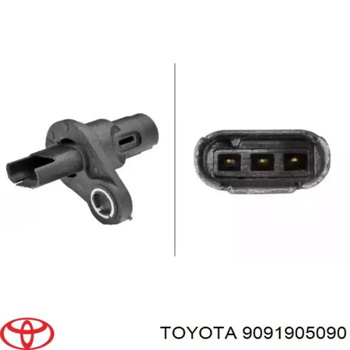 Датчик обертів колінвалу Toyota 9091905090 ціна, від 50.42 USD