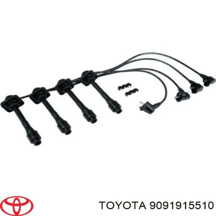 Дріт високовольтні, комплект 9091915510 Toyota