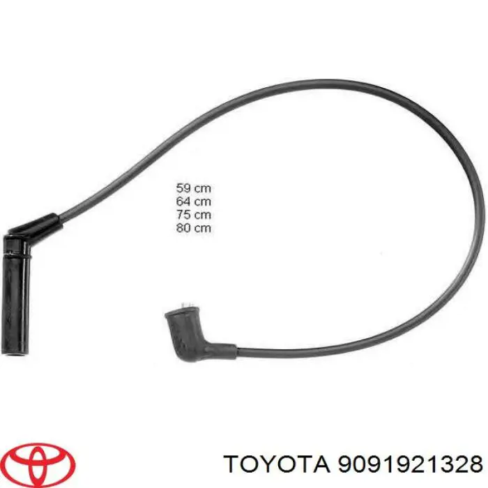 Високовольтні дроти 9091921328 Toyota