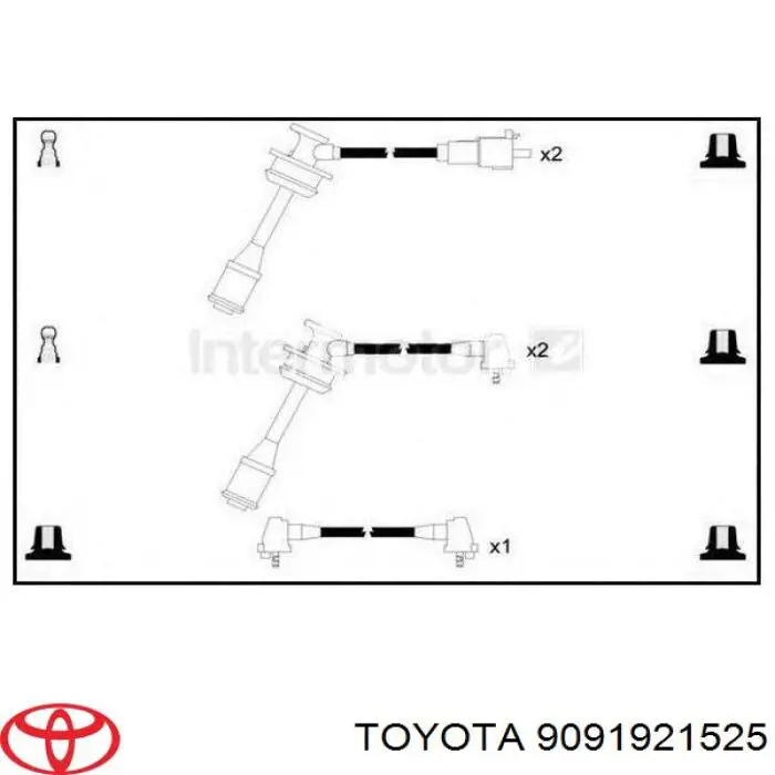 Високовольтні дроти 9091921525 Toyota