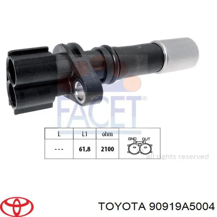 90919A5004 Toyota датчик положення (оборотів коленвалу)