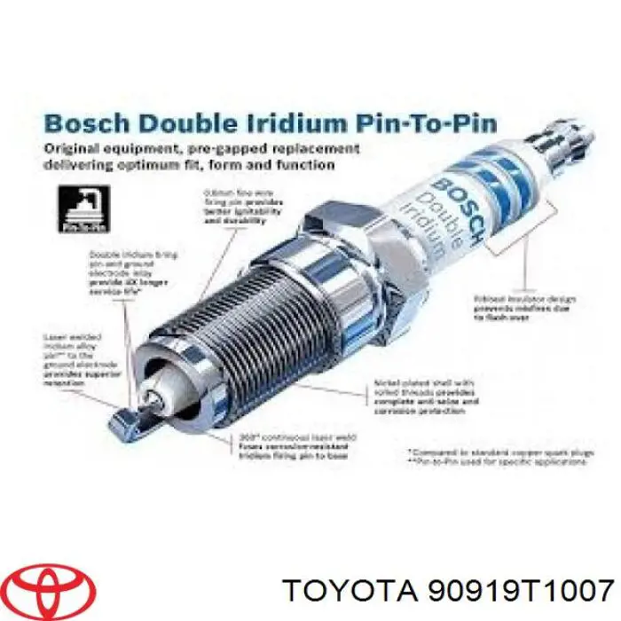Купити 90919T1007 Toyota Свічка запалювання