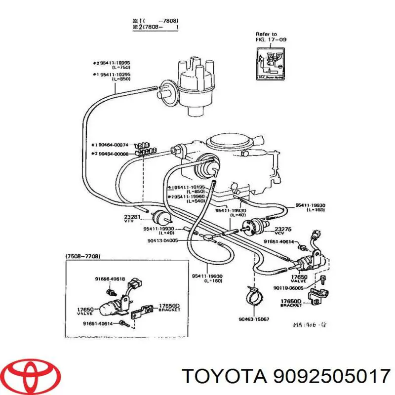  9092505017 Toyota