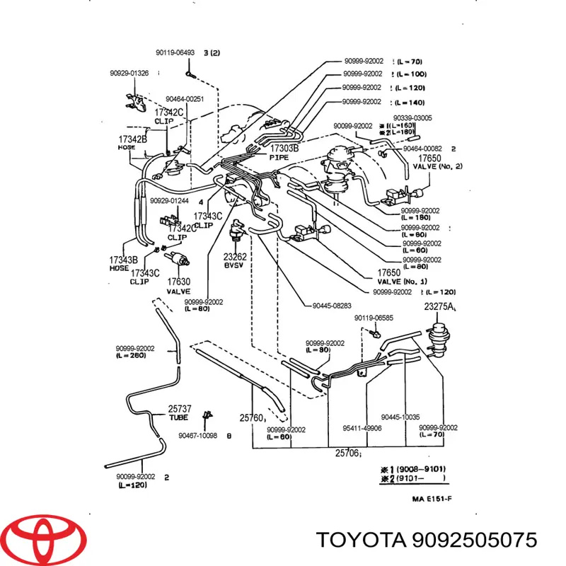 9092505075 Toyota 
