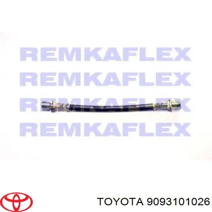 Шланг гальмівний передній Toyota 9695033656 ціна, від 8.13 USD