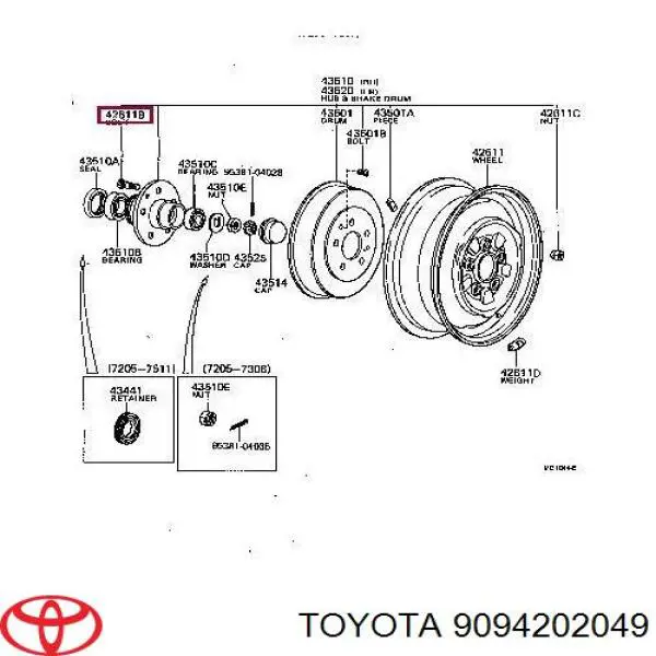 Купити 495089 Maxgear Шпилька колісна, передня