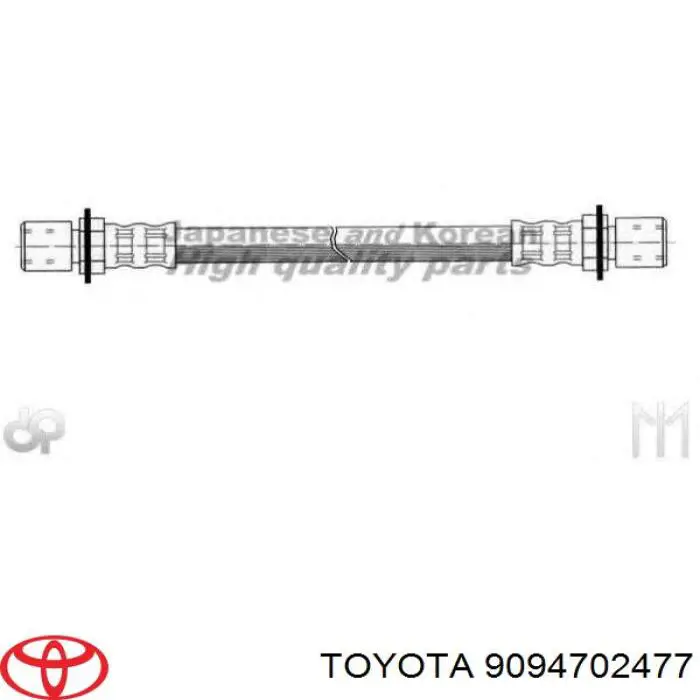 9094702477 Toyota Гнучка гальмівна трубка передня