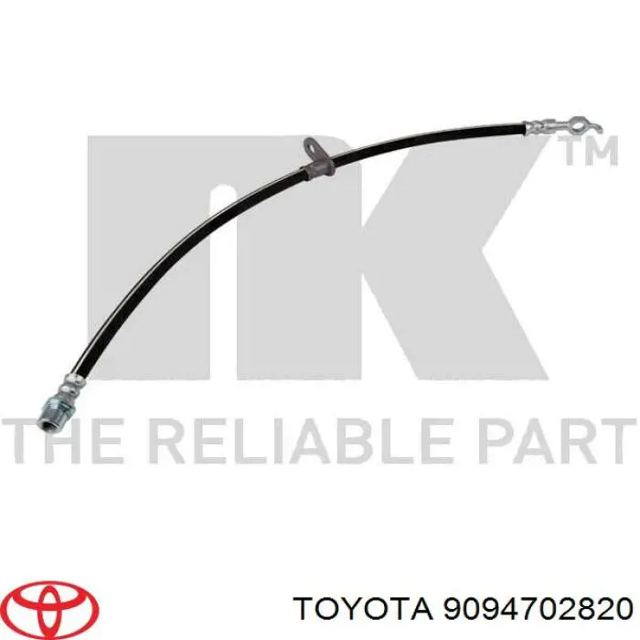 Шланг гальмівний передній, лівий Toyota 9094702820 ціна, від 11.69 USD