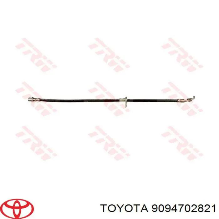 Шланг гальмівний передній, правий Toyota 9094702821 ціна, від 13.41 USD