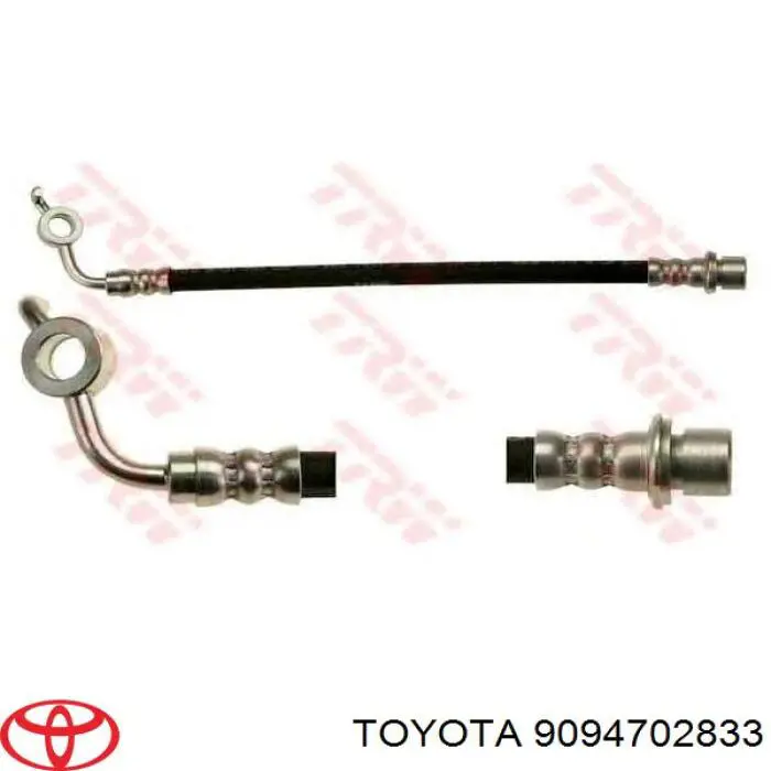 Шланг гальмівний передній, правий Toyota 9094702833 ціна, від 12.67 USD
