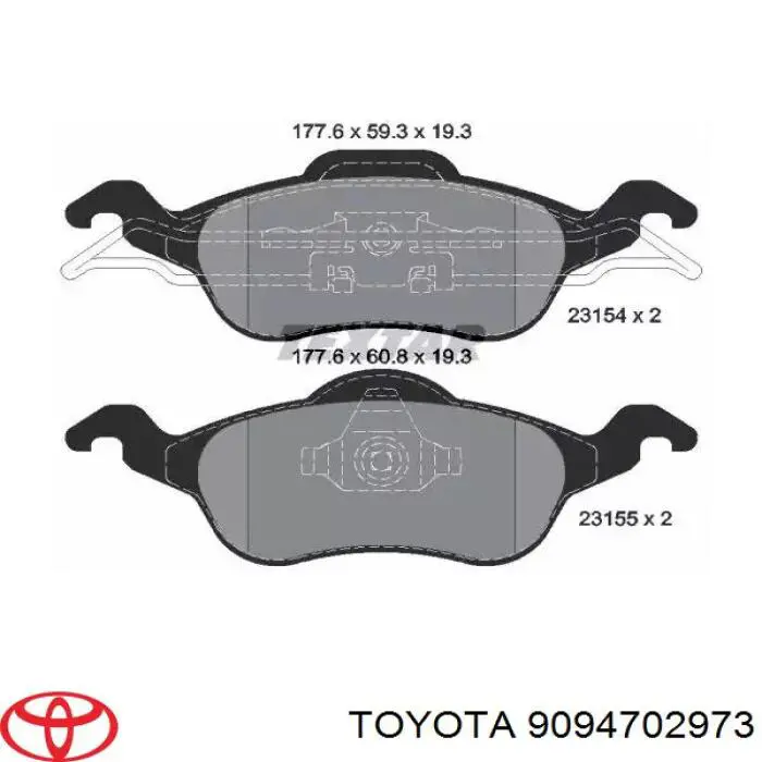 Купити 9094702973 Toyota Шланг гальмівний задній