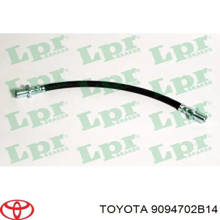 Шланг гальмівний передній Toyota 9094702B14 ціна, від 10.39 USD