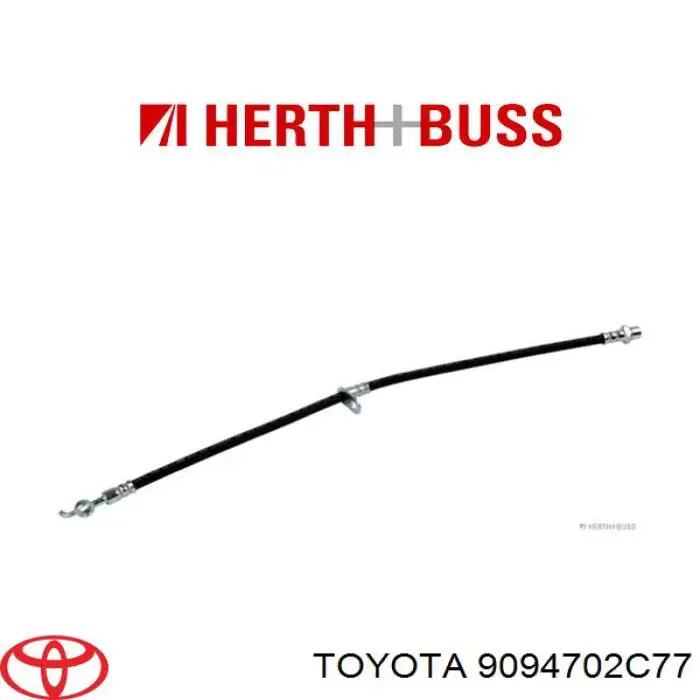 Шланг гальмівний передній, правий Toyota Avensis Verso (LCM) (Тойота Авенсіс)