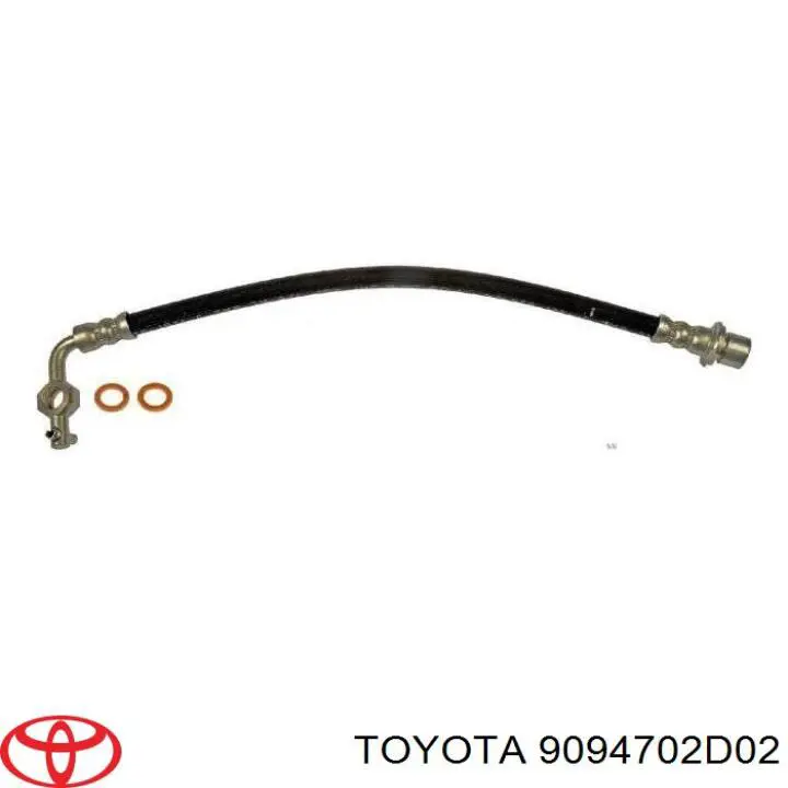 Шланг гальмівний задній, правий Toyota 9094702D02 ціна, від 17.91 USD