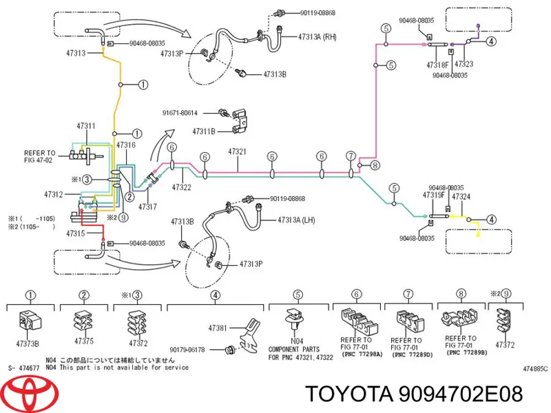  9094702E08 Toyota