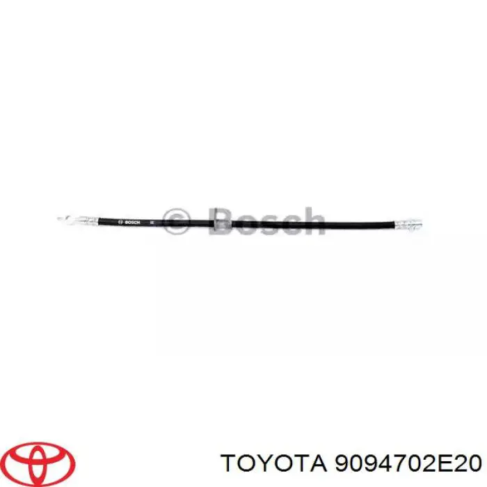Шланг гальмівний передній, лівий Toyota 9094702E20 ціна, від 10.56 USD