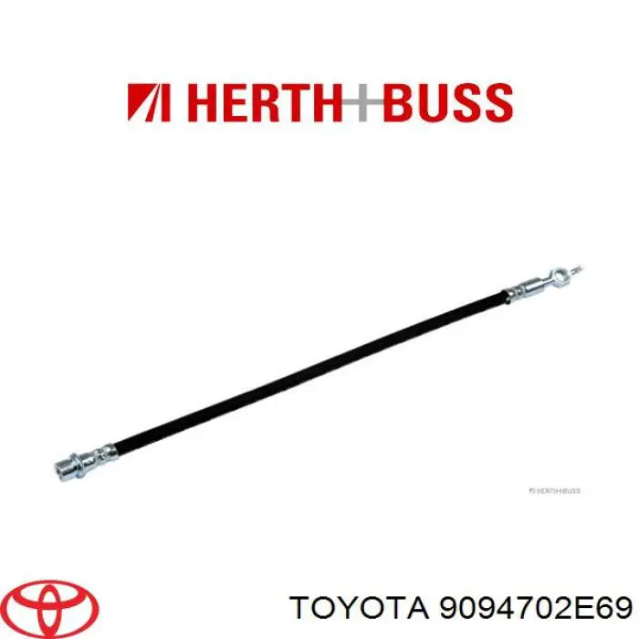 Шланг гальмівний задній Toyota 9094702E69 ціна, від 12.19 USD