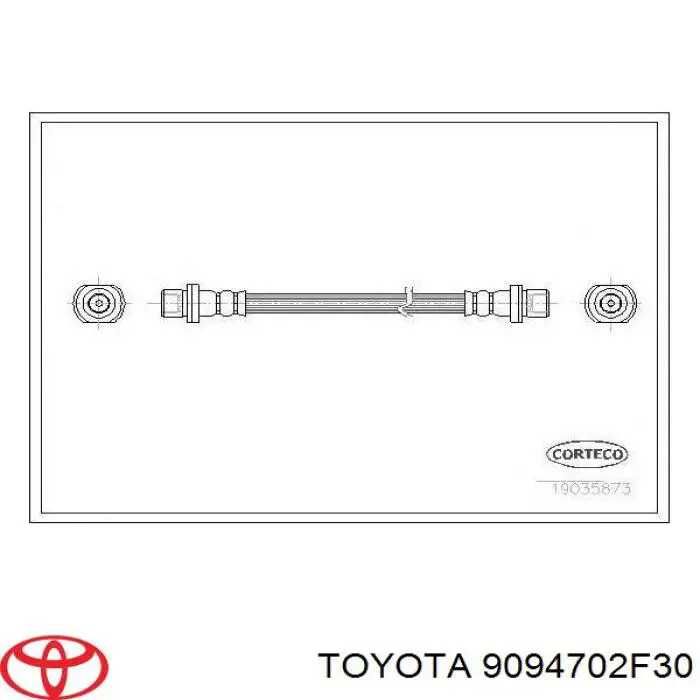 Шланг гальмівний задній Toyota Land Cruiser 100 (J10) (Тойота Ленд крузер)
