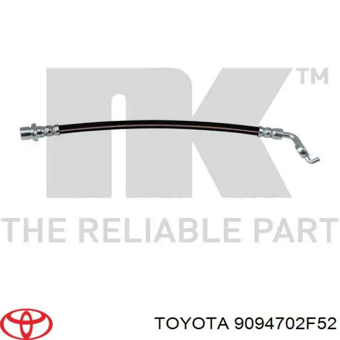 Шланг гальмівний задній, лівий Toyota 9094702F52 ціна, від 16.45 USD
