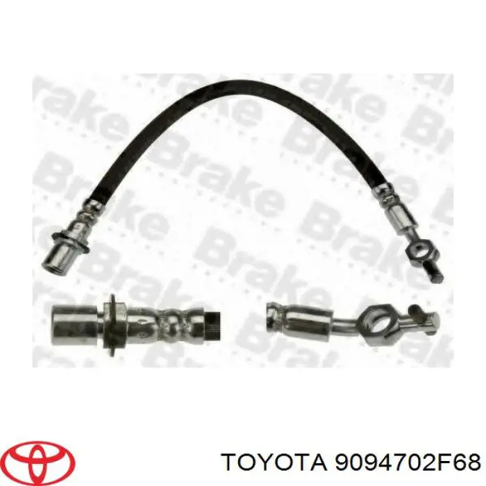 Шланг гальмівний передній Toyota 9094702F68 ціна, від 11.72 USD